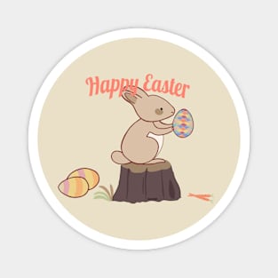 Easter bunny eggs Magnet